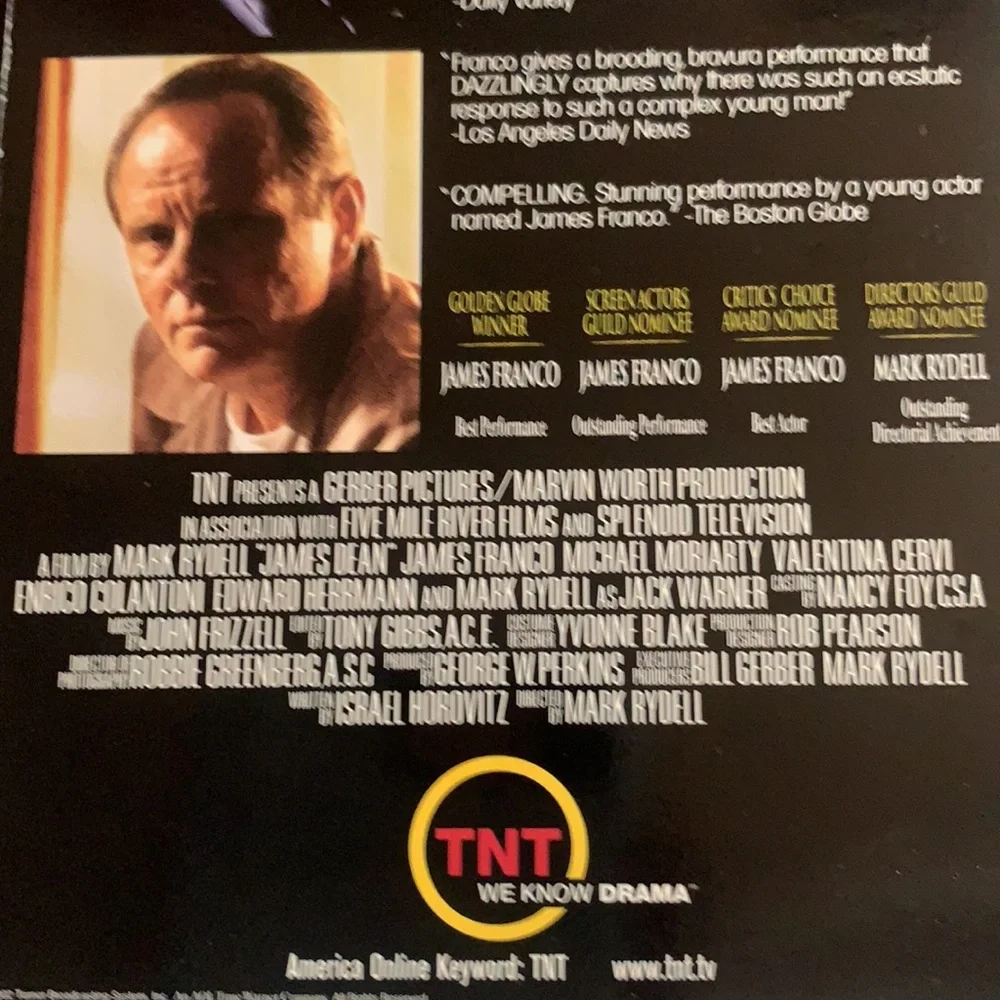 JAMES DEAN VHS. Pre viewed. PREMIER AUGUST 2001